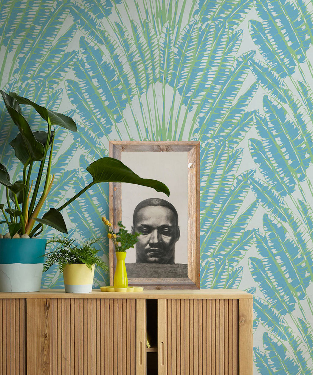 Feather Palm Wallpaper, Seabreeze