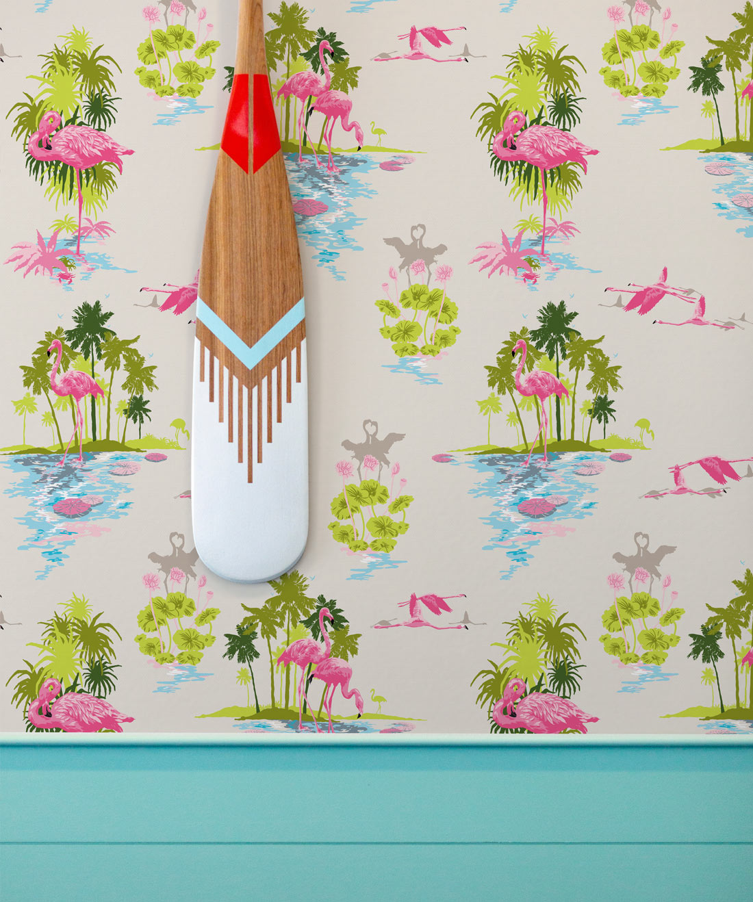 Flamingo Wallpaper, Dusk