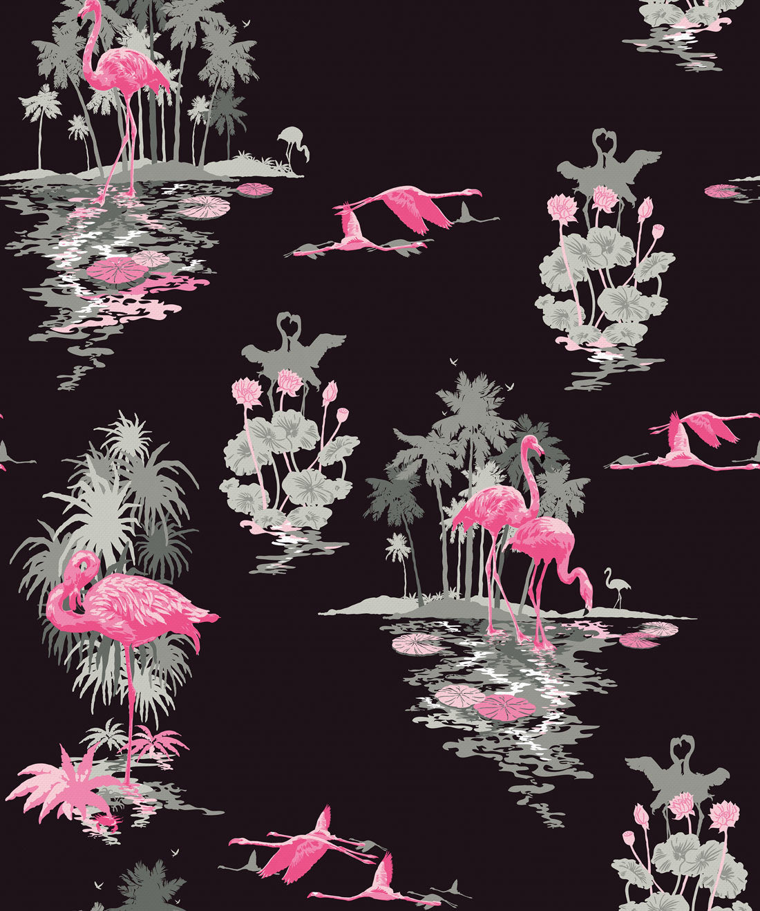 Flamingo Wallpaper, Night