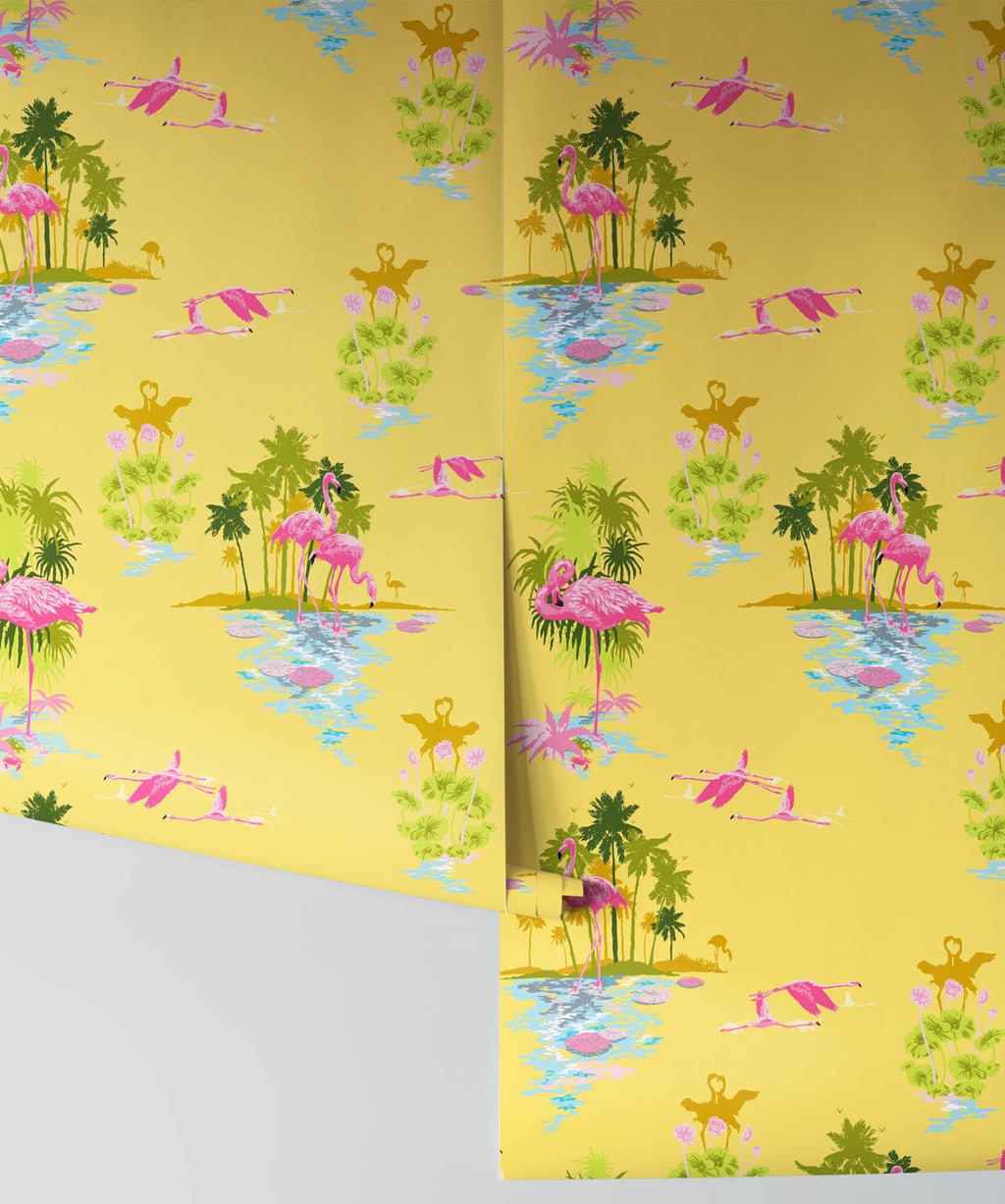 Flamingo Wallpaper, Sunrise