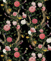 Garden Bloom Wallpaper, Black