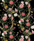 Garden Bloom Wallpaper, Black