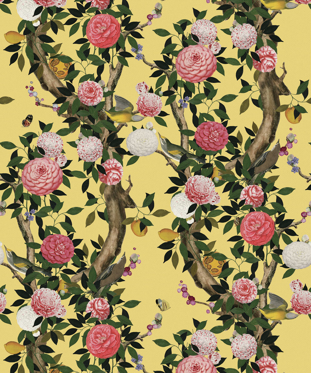 Garden Bloom Wallpaper, Golden Pear