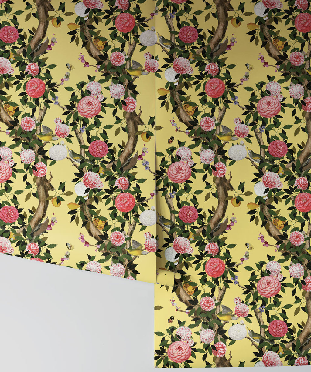 Garden Bloom Wallpaper, Golden Pear