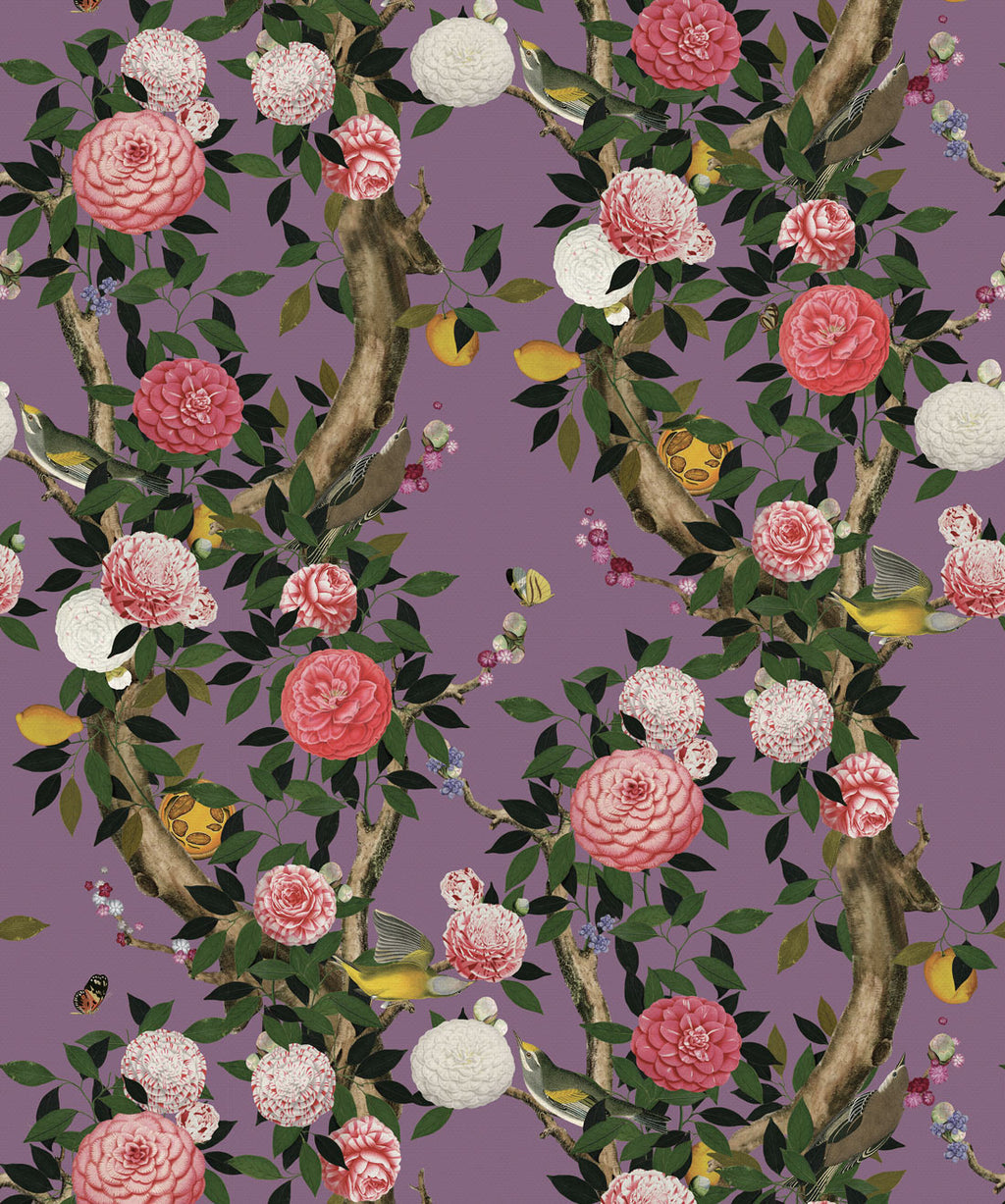 Garden Bloom Wallpaper, Lilac