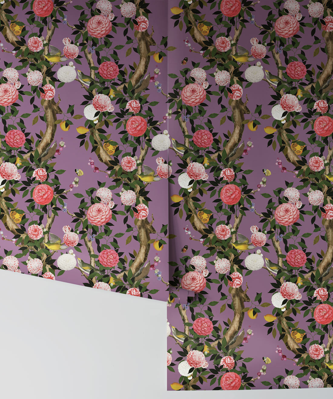 Garden Bloom Wallpaper, Lilac
