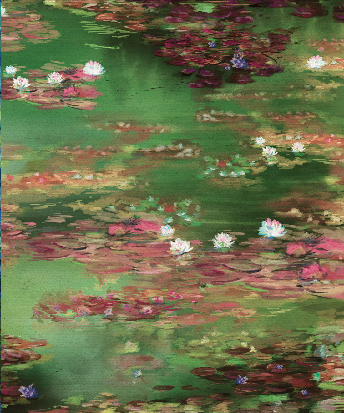 Water Lillies Wallpaper, Green Fairy