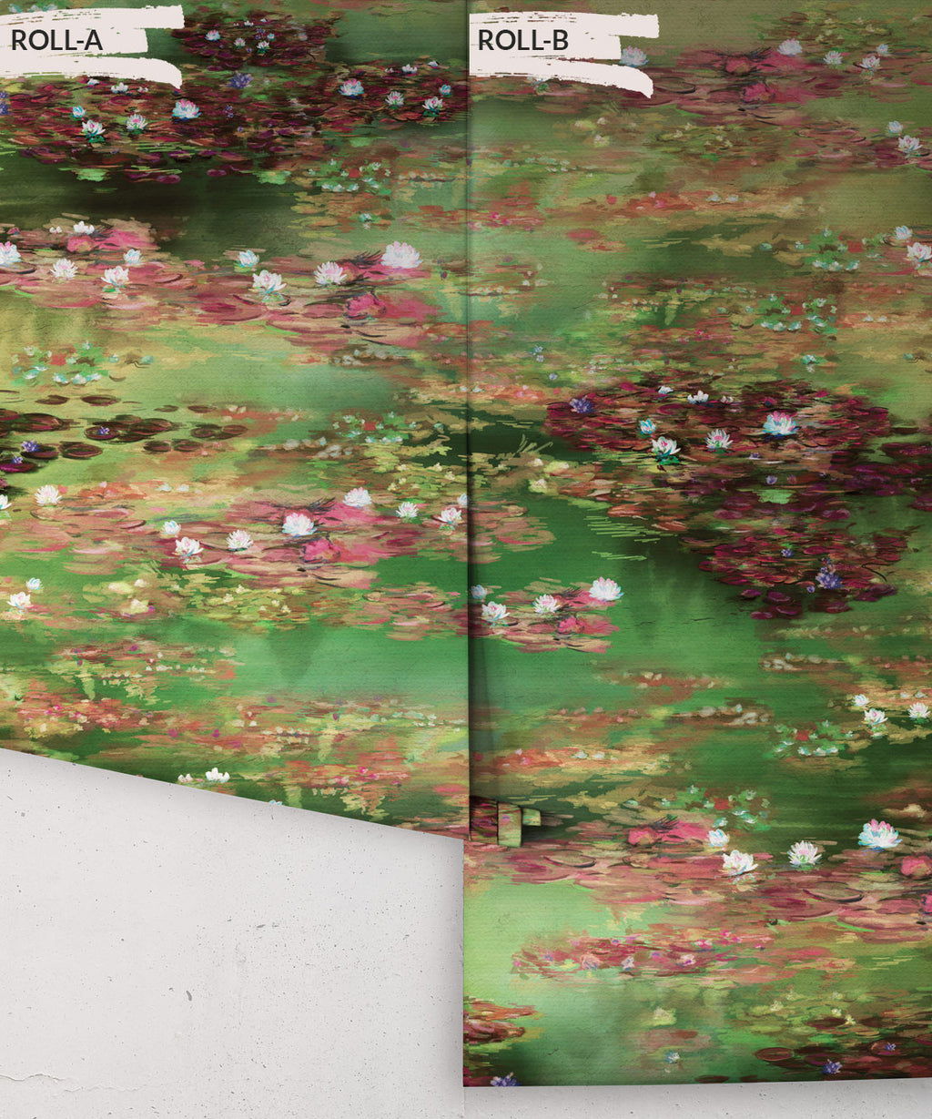 Water Lillies Wallpaper, Green Fairy