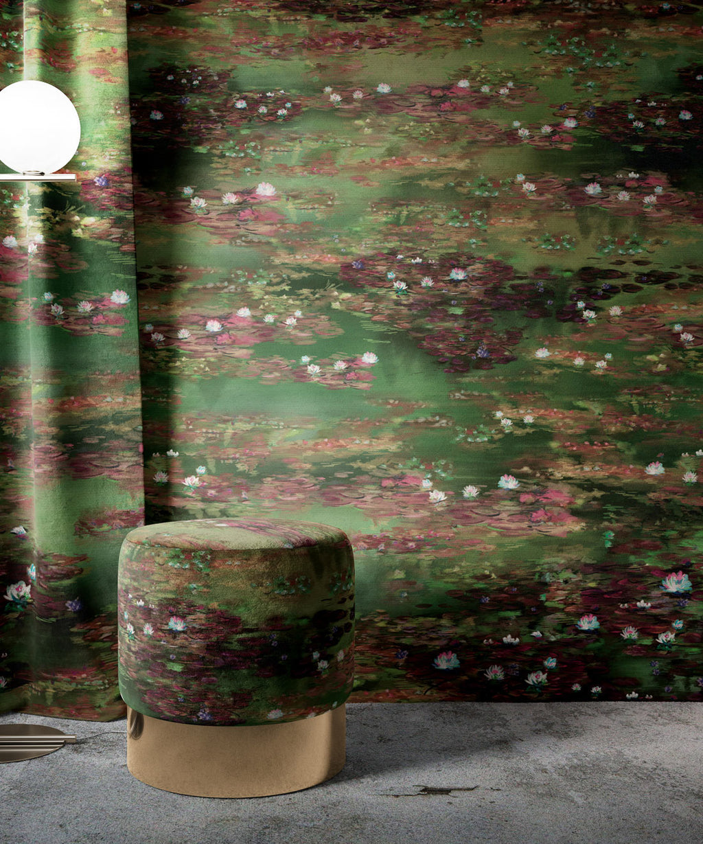Water Lillies Wallpaper, Green Fairy