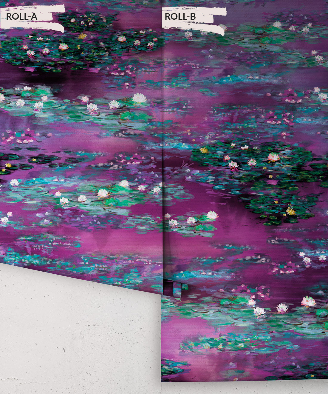 Water Lillies Wallpaper, Violeta