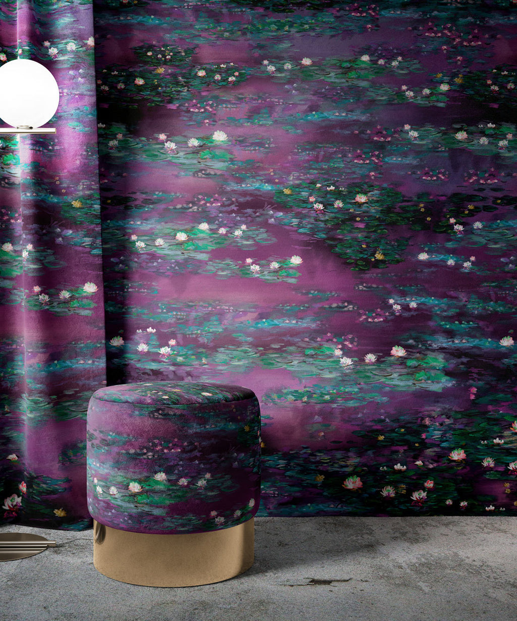 Water Lillies Wallpaper, Violeta