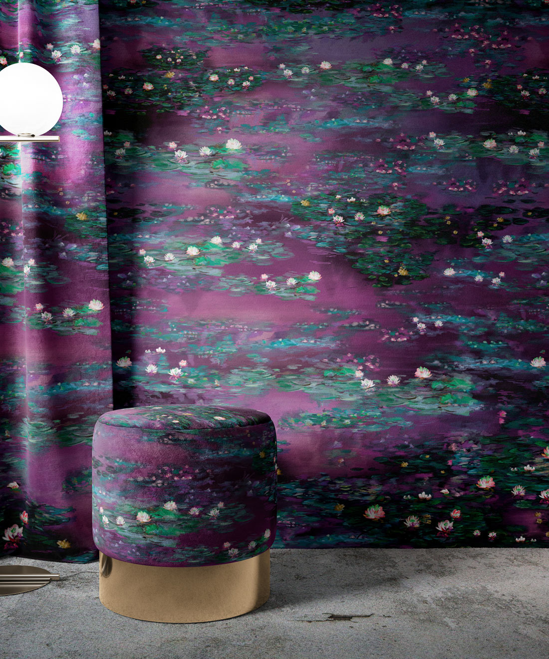 Water Lillies Wallpaper, Violeta