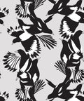 Magpie Wallpaper, Black & White