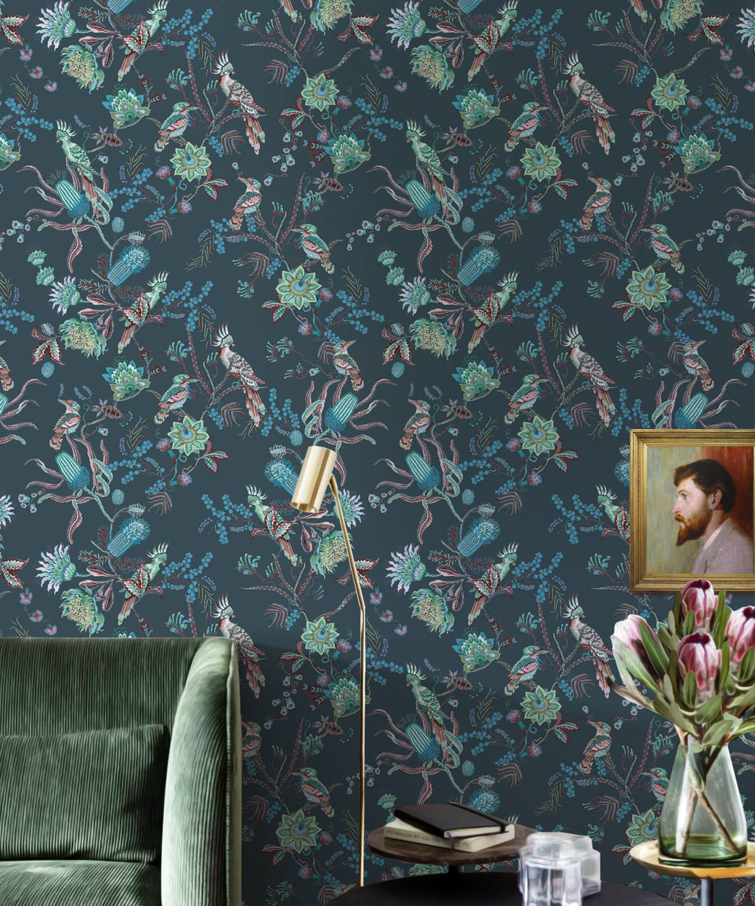 Matilda Wallpaper, Deep Blue