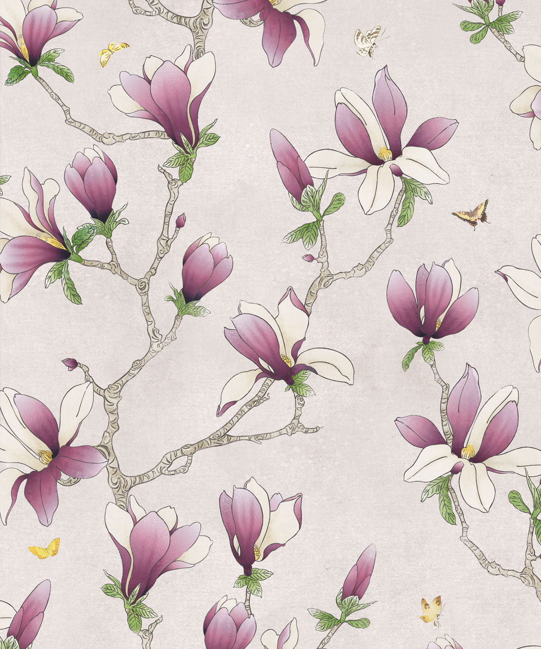 Magnolia Wallpaper, Violet