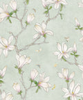 Magnolia Wallpaper, White