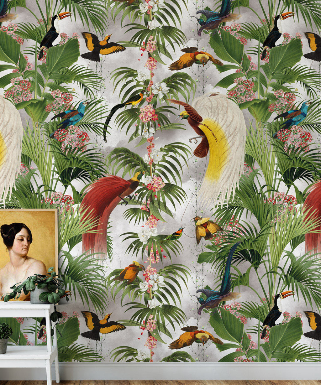 Paradiso Wallpaper, Silver