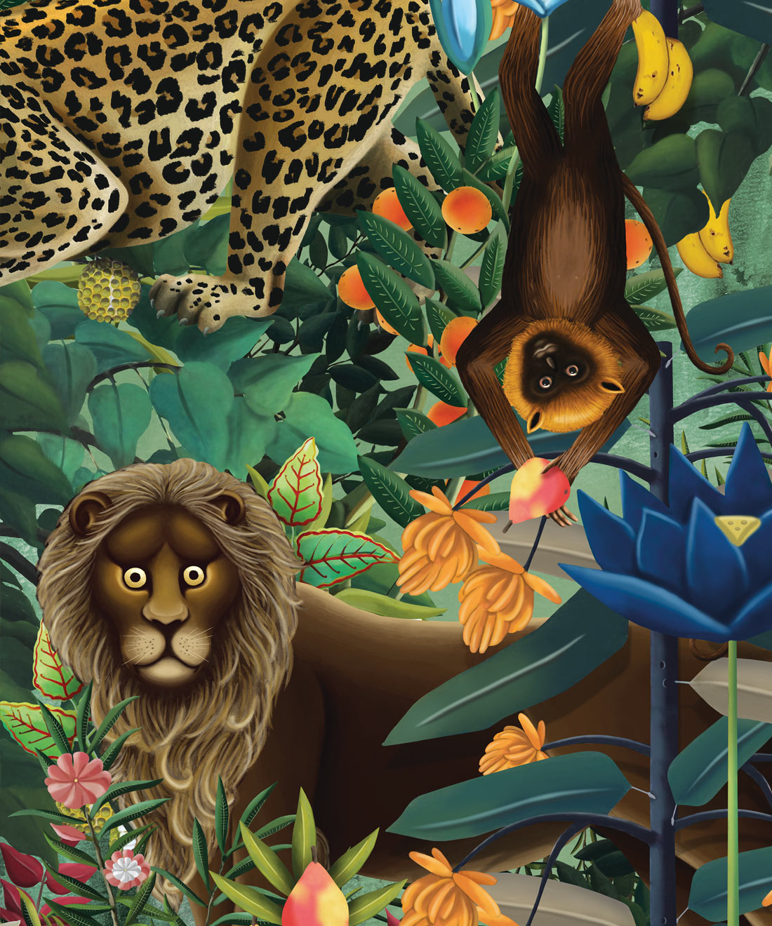 The Jungle Wallpaper, Greenery
