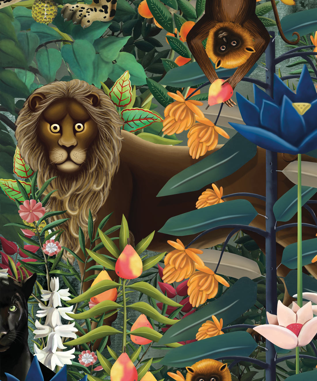 The Jungle Wallpaper, Night