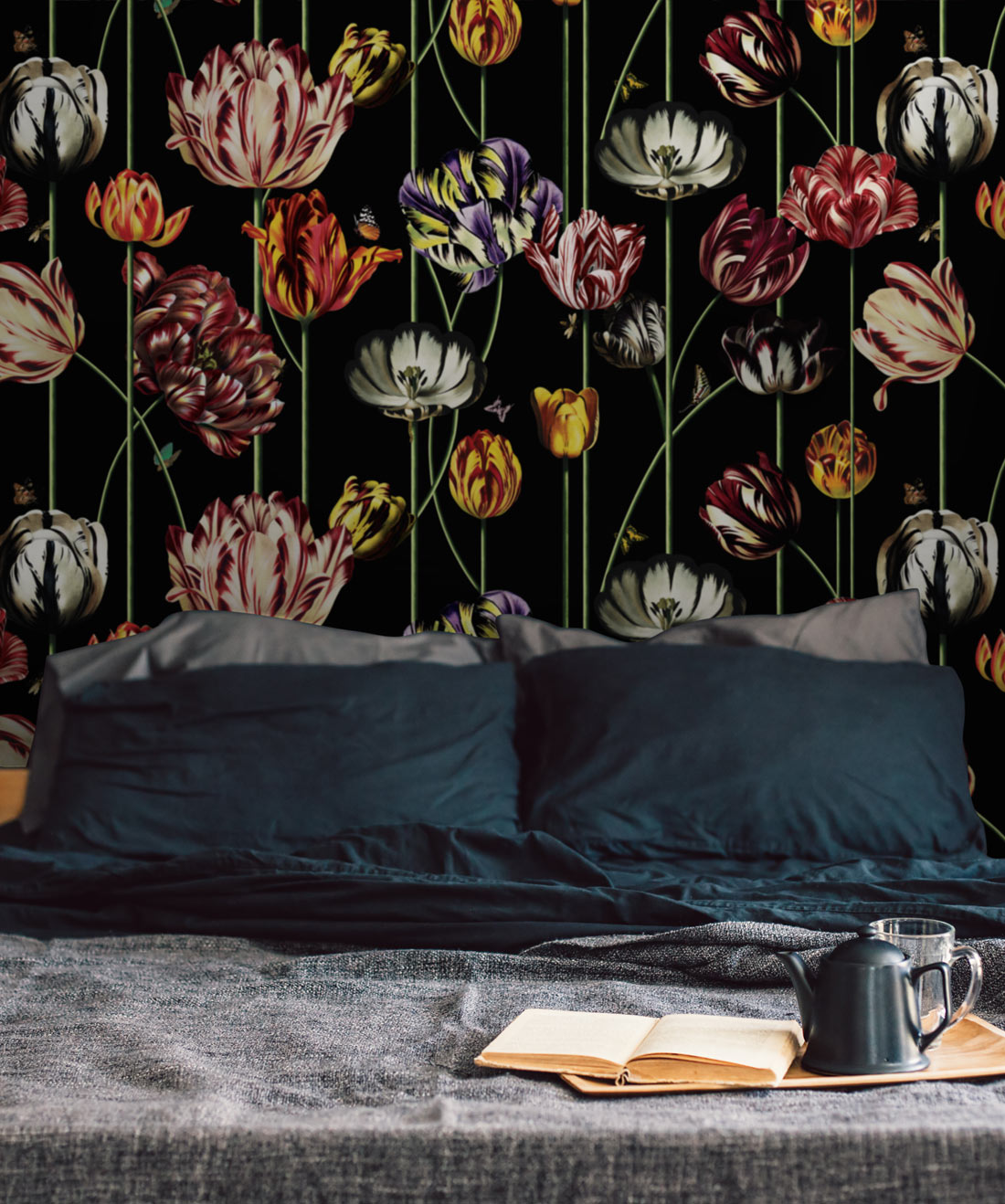 Tulipa Wallpaper, Lux Night