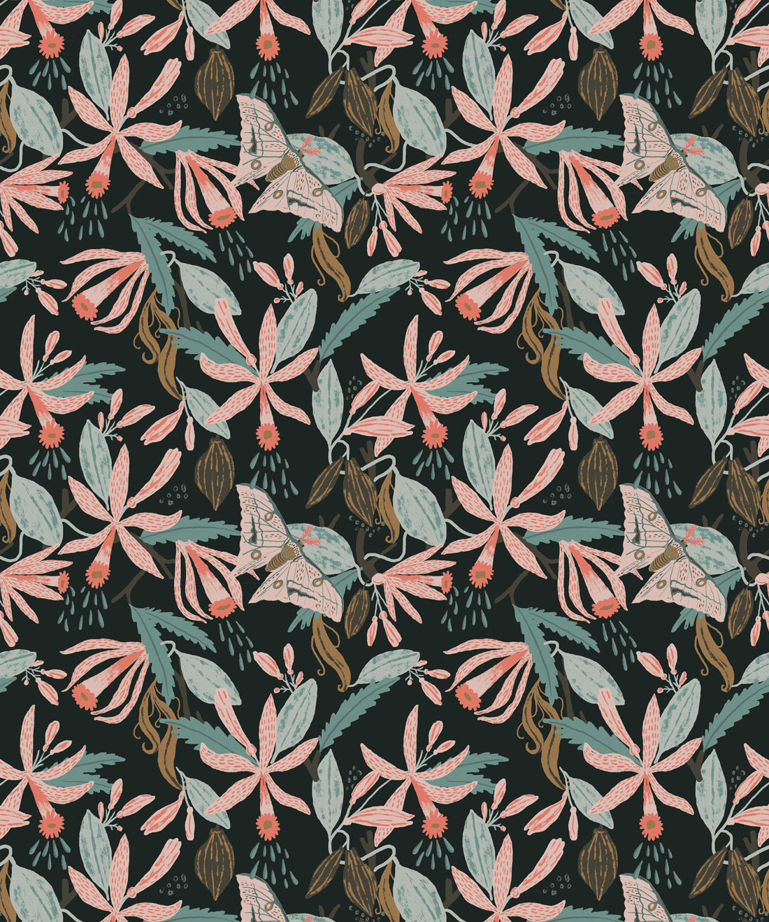 Vanilla Moth Wallpaper, Night