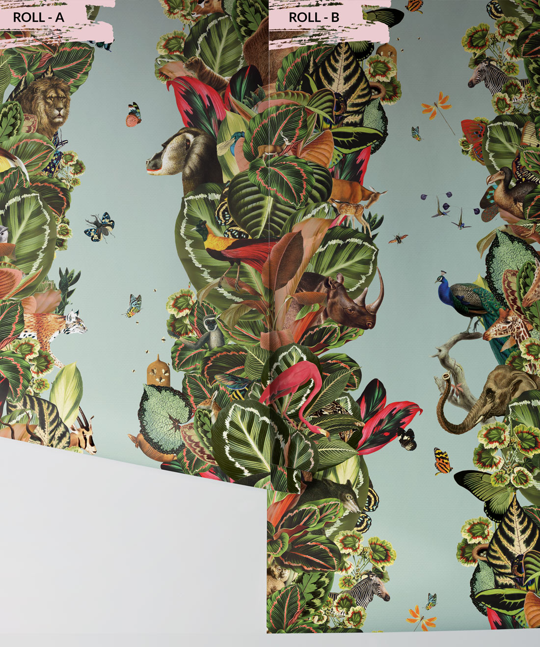 Viva Tropicana Wallpaper, Duck Egg