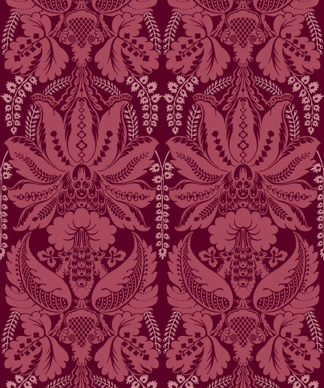 Windsor Wallpaper, Crimson
