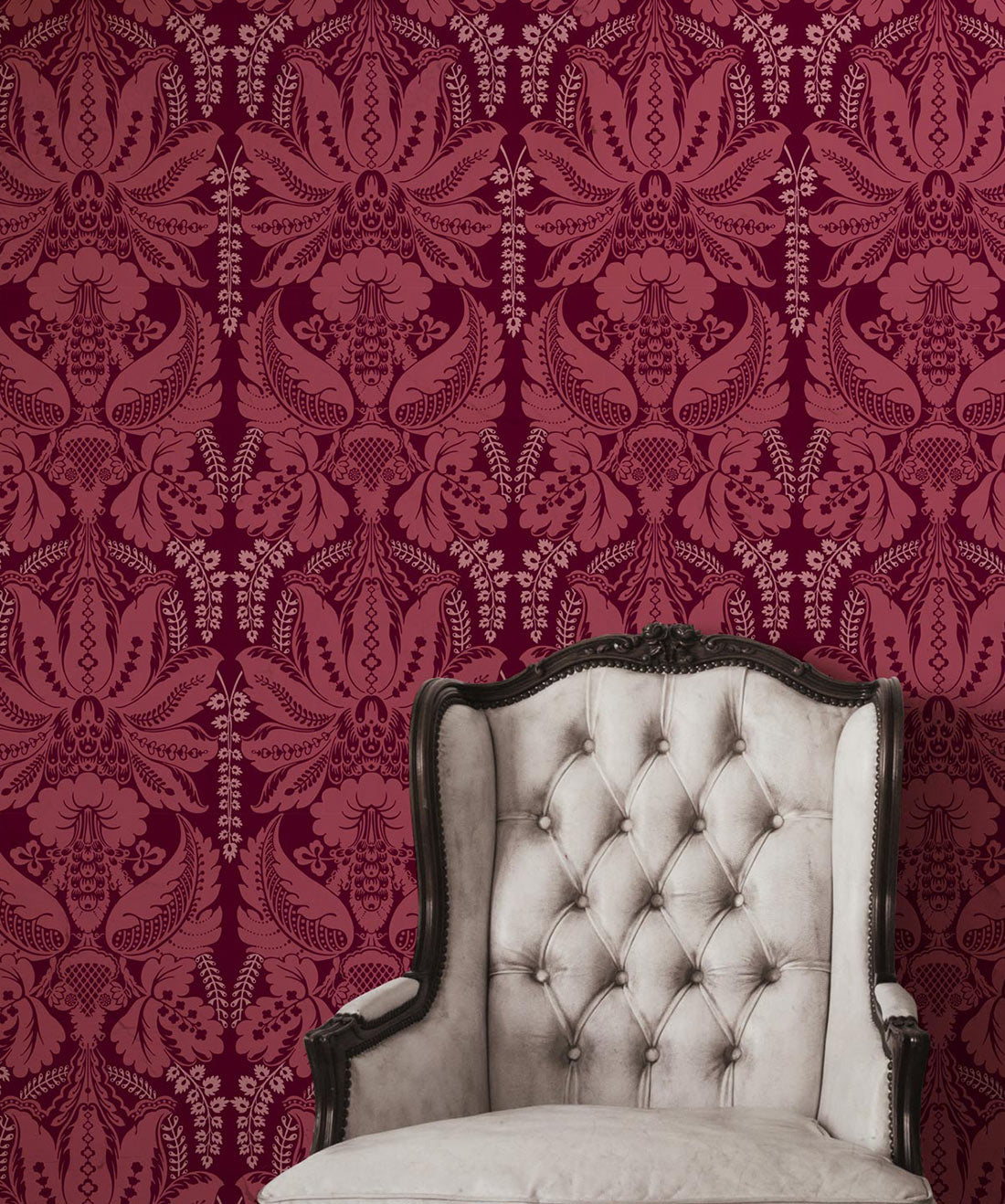 Windsor Wallpaper, Crimson