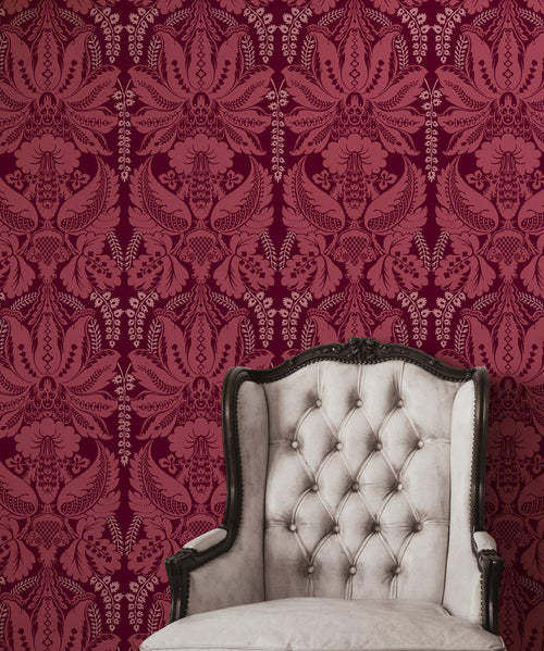 Windsor Wallpaper, Crimson