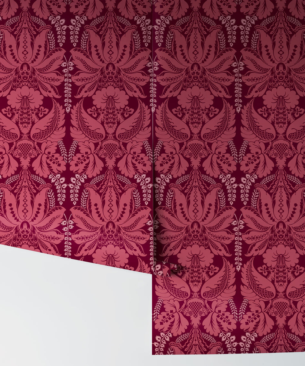 Windsor Wallpaper, Crimson