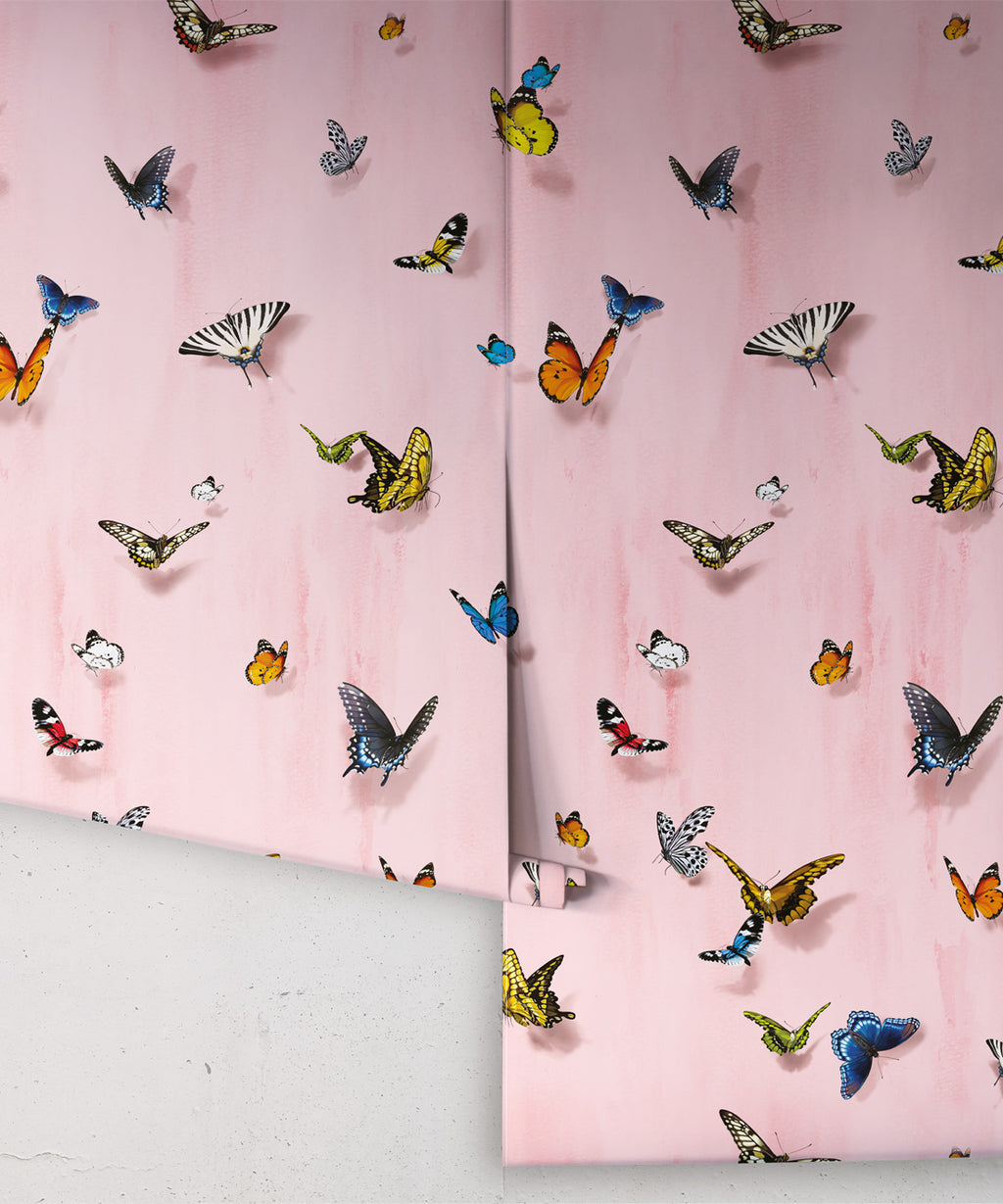 Papilio Wallpaper, Pink