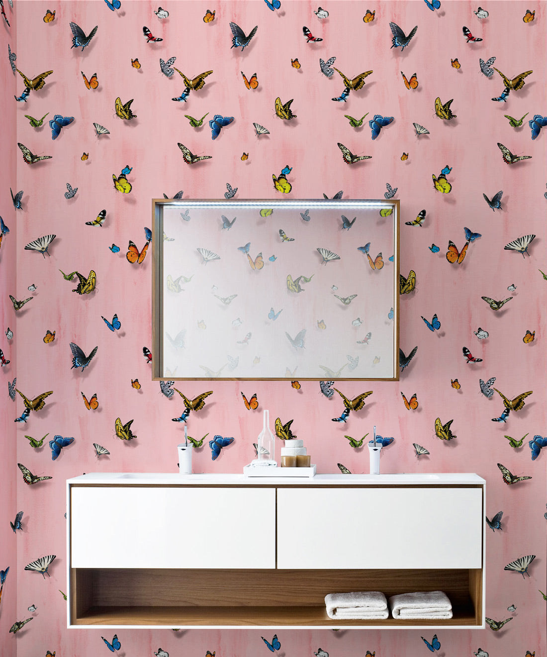 Papilio Wallpaper, Pink