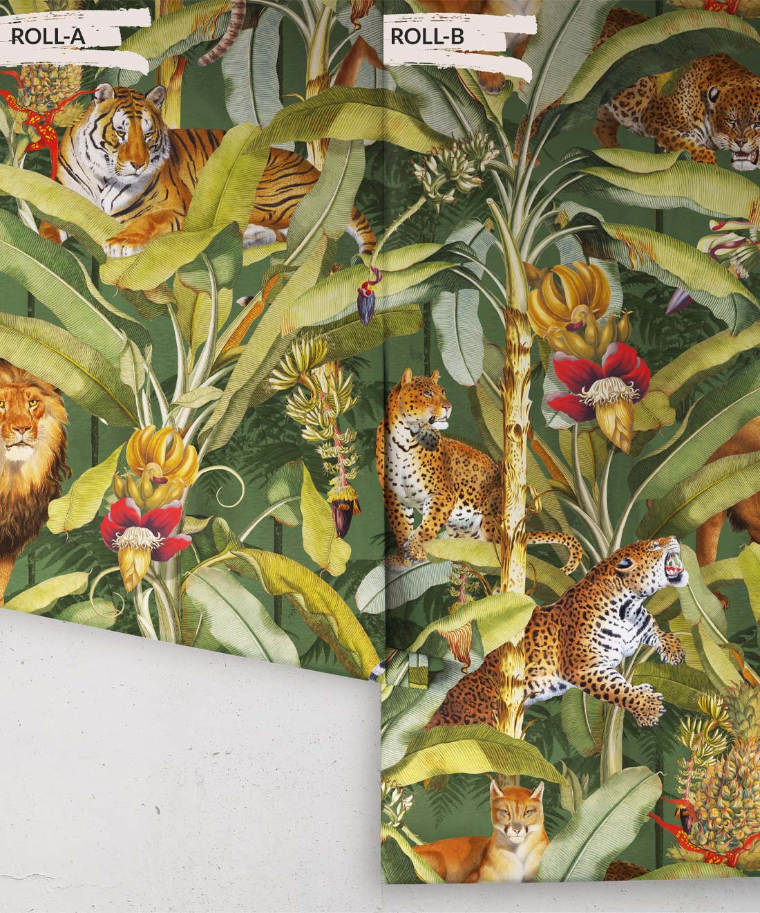 Felis Wallpaper, Jungle Green