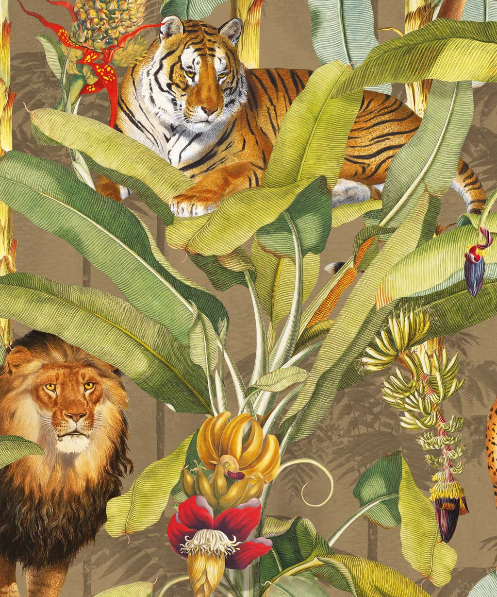 Felis Wallpaper, Oak