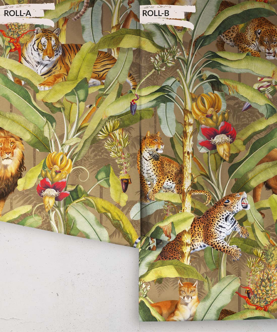 Felis Wallpaper, Oak