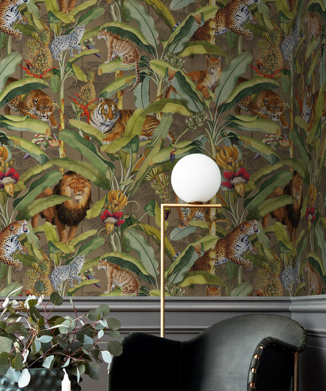 Felis Wallpaper, Oak