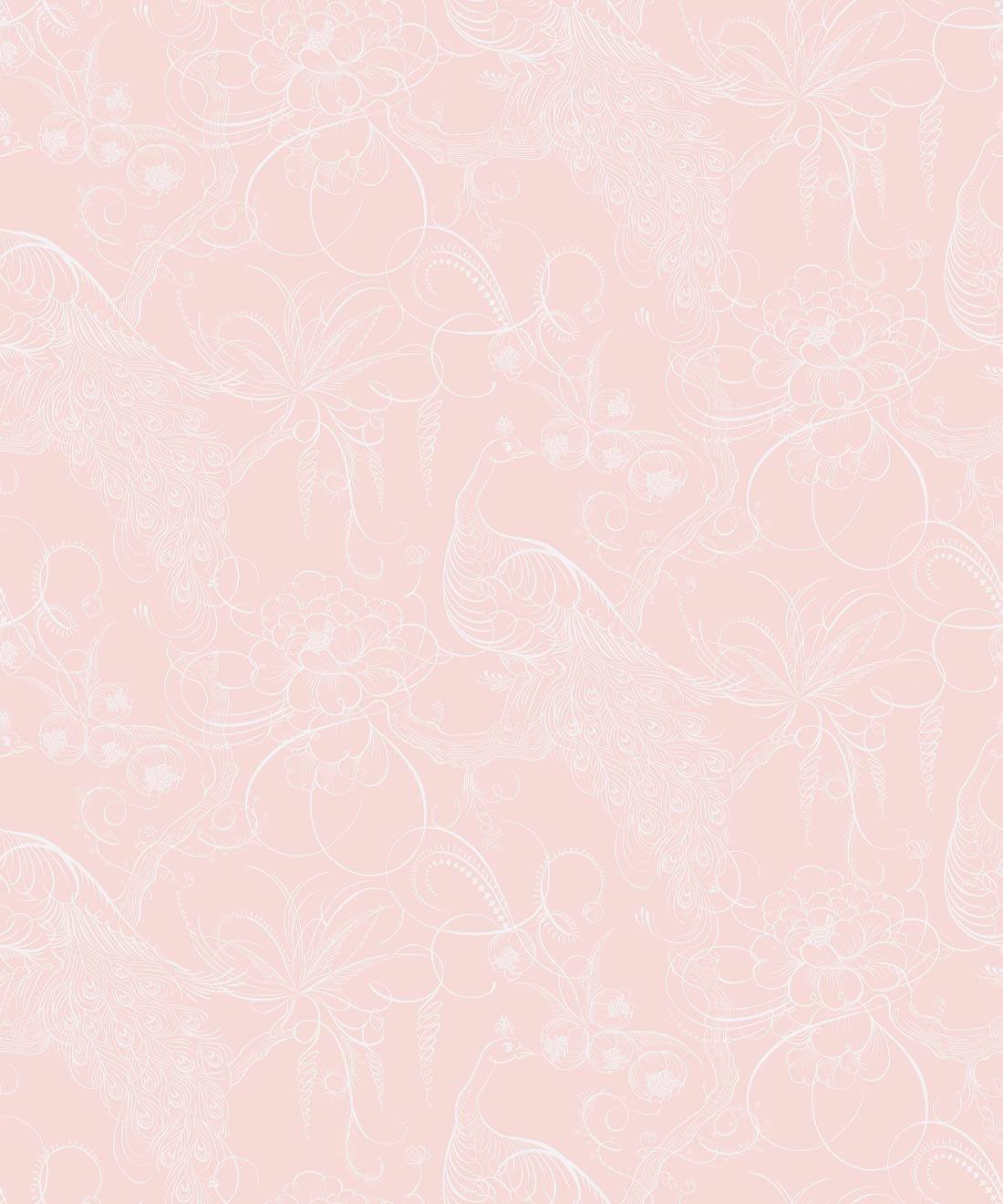 Paradise Wallpaper, Coral
