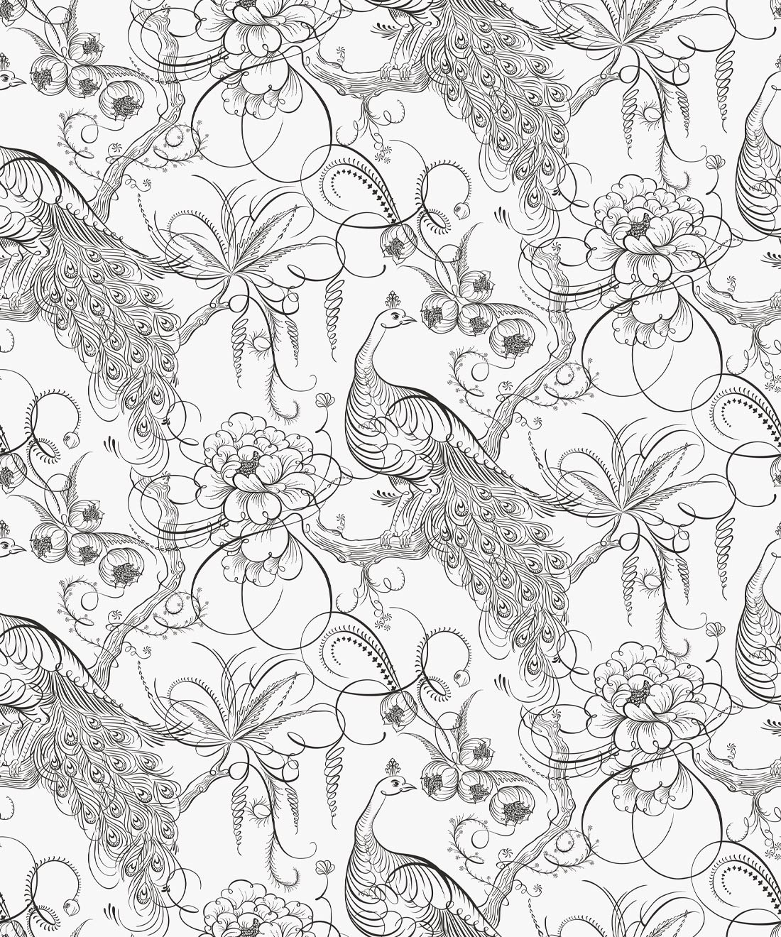 Paradise Wallpaper, Ink