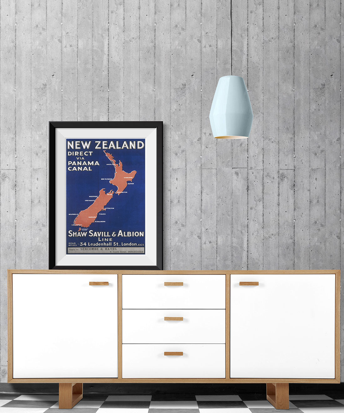 Cement Panelling Wallpaper