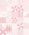 Cement Tiles Wallpaper, Pink