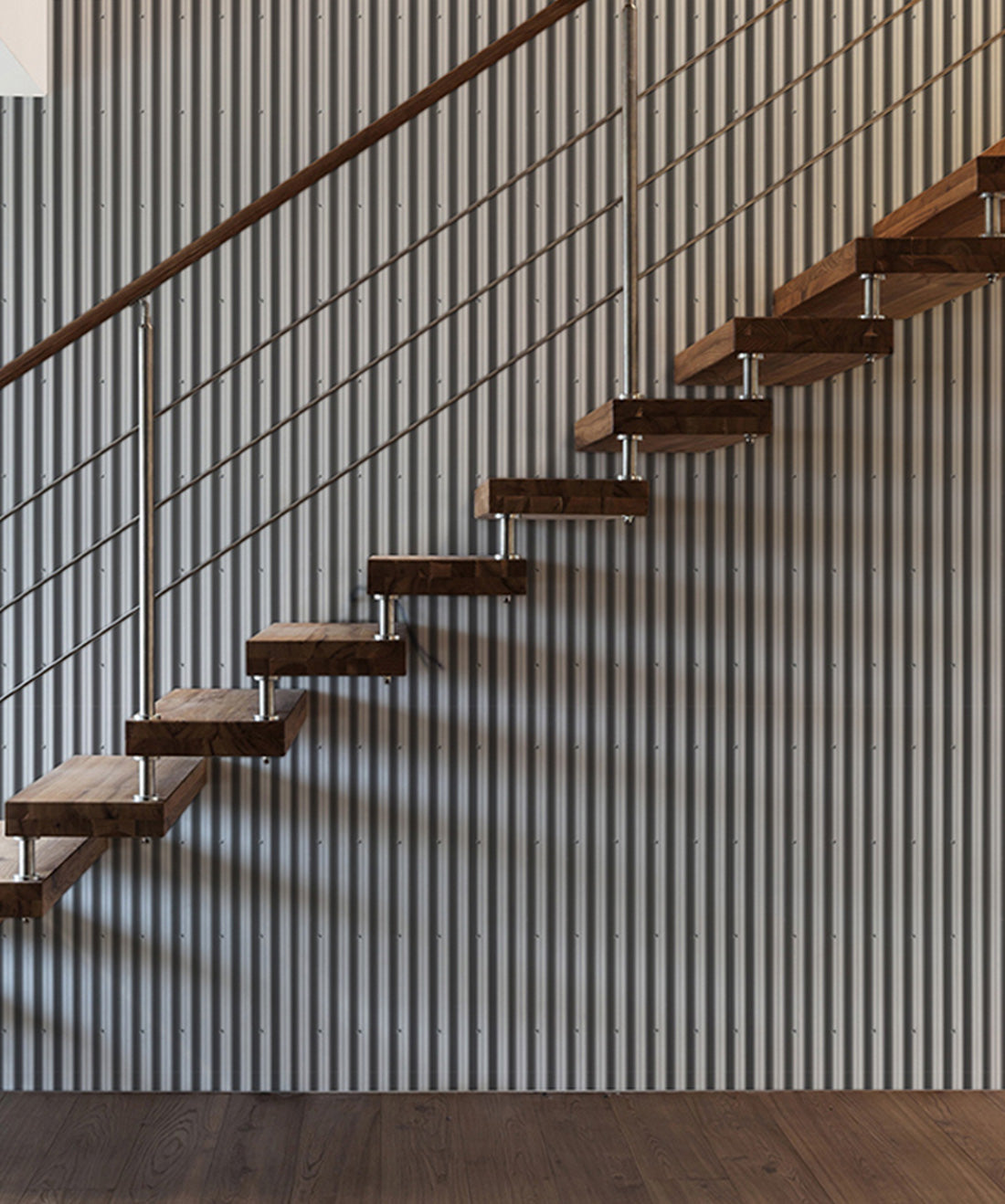 Corrugated Iron Wallpaper
