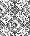 Heritage Tiles Wallpaper, Black