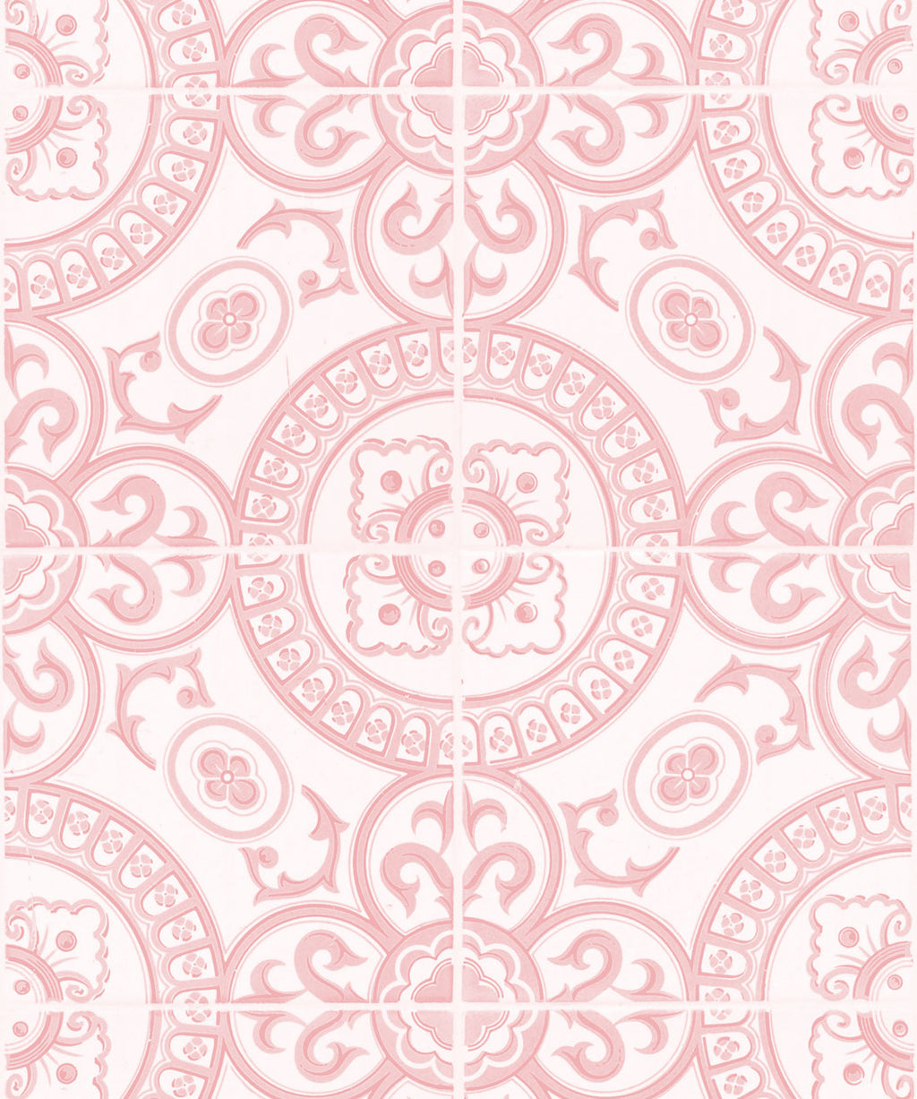 Heritage Tiles Wallpaper, Pink