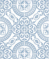 Heritage Tiles Wallpaper, Pale Blue