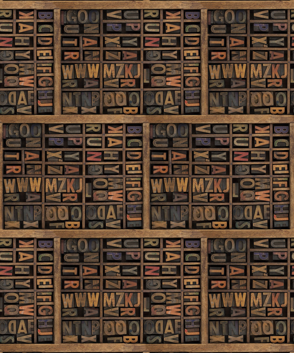 Letter Press Wallpaper
