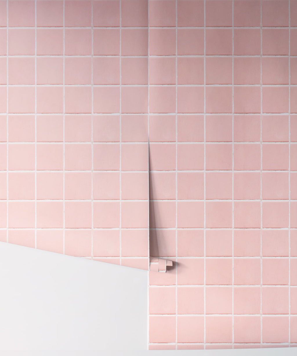 Pink Tiles Wallpaper
