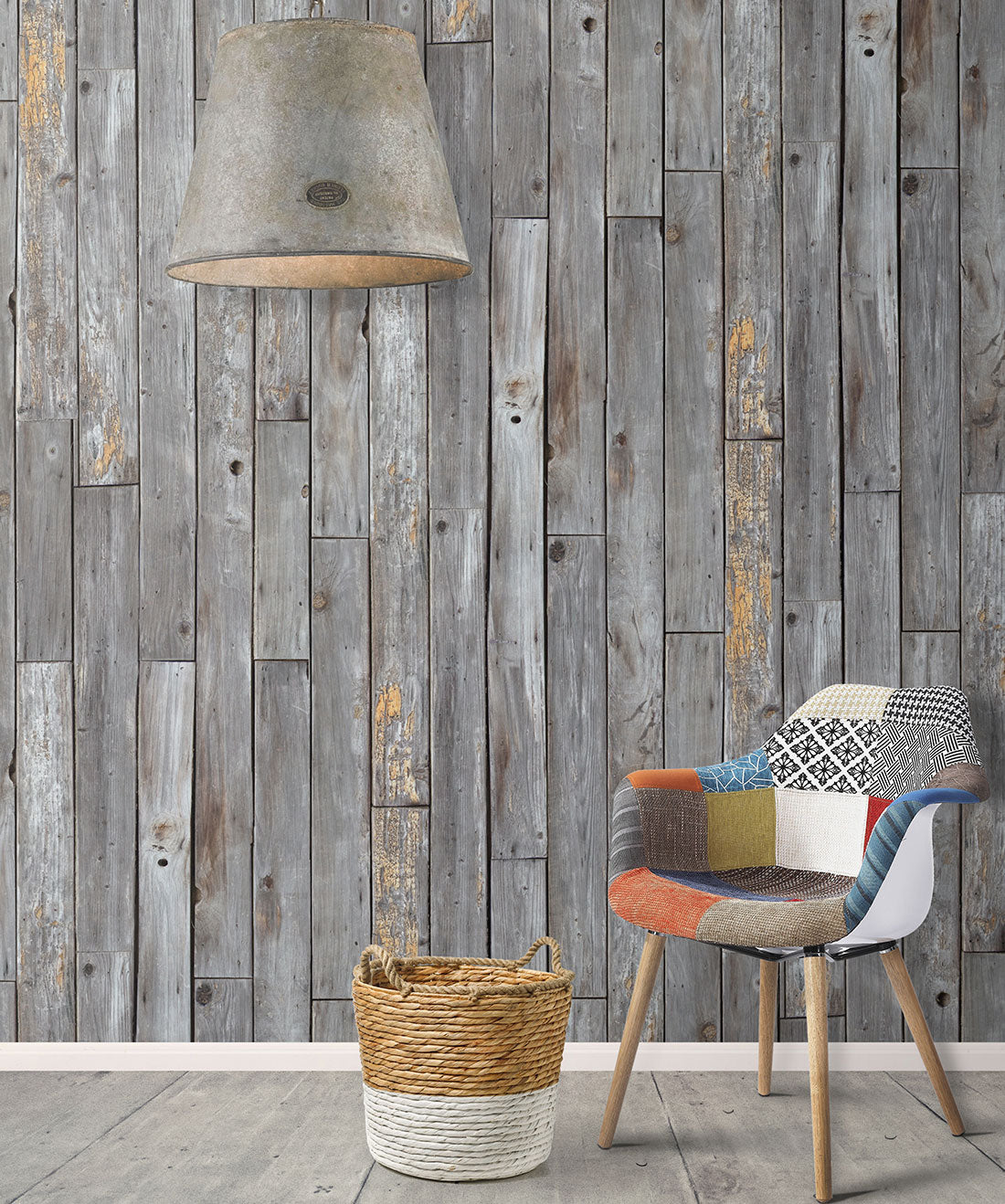Rustic Wood Panels Wallpaper
