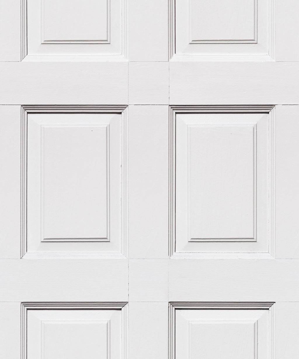 Wainscoting Wallpaper, White