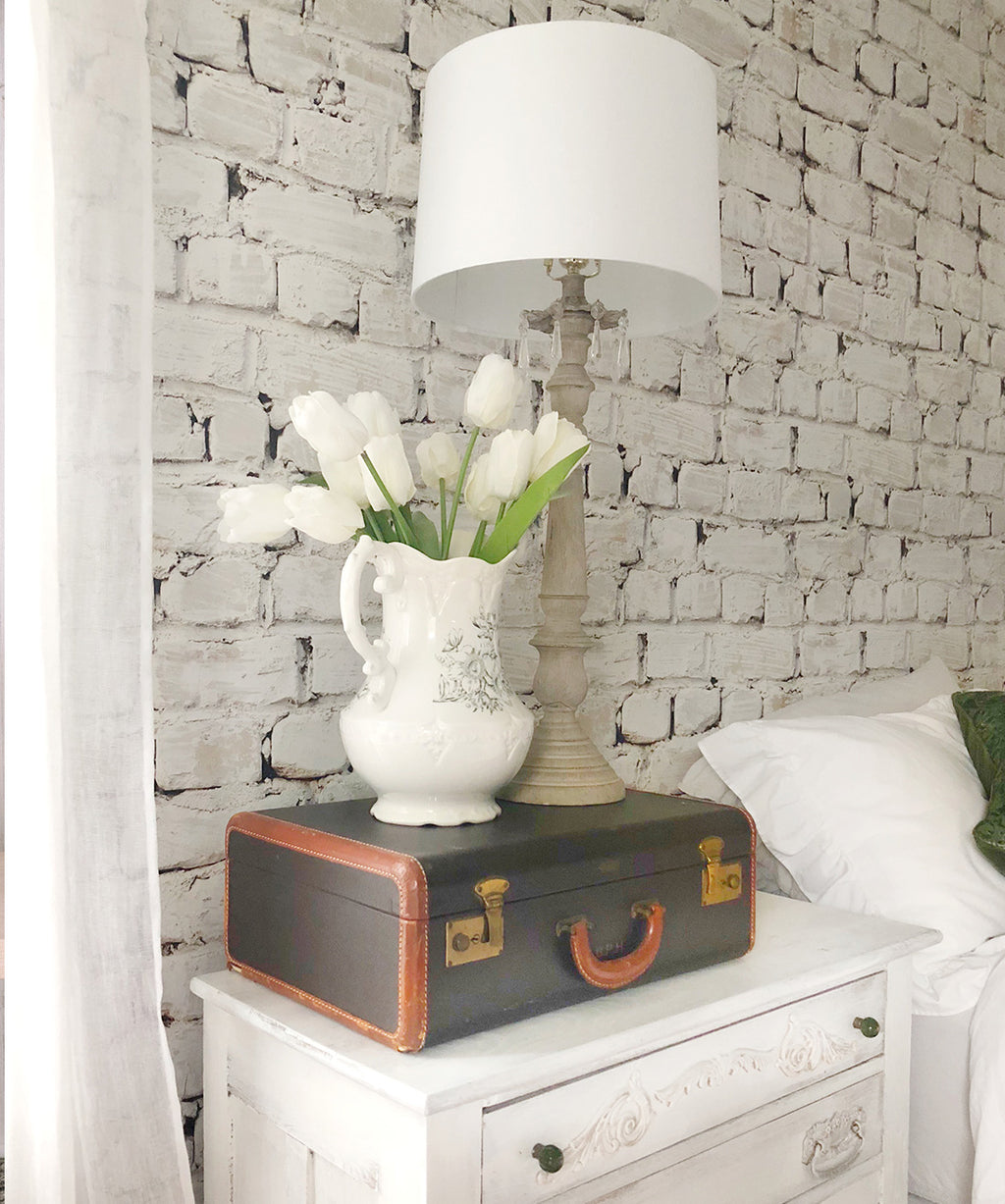 Whitewash Bricks Wallpaper