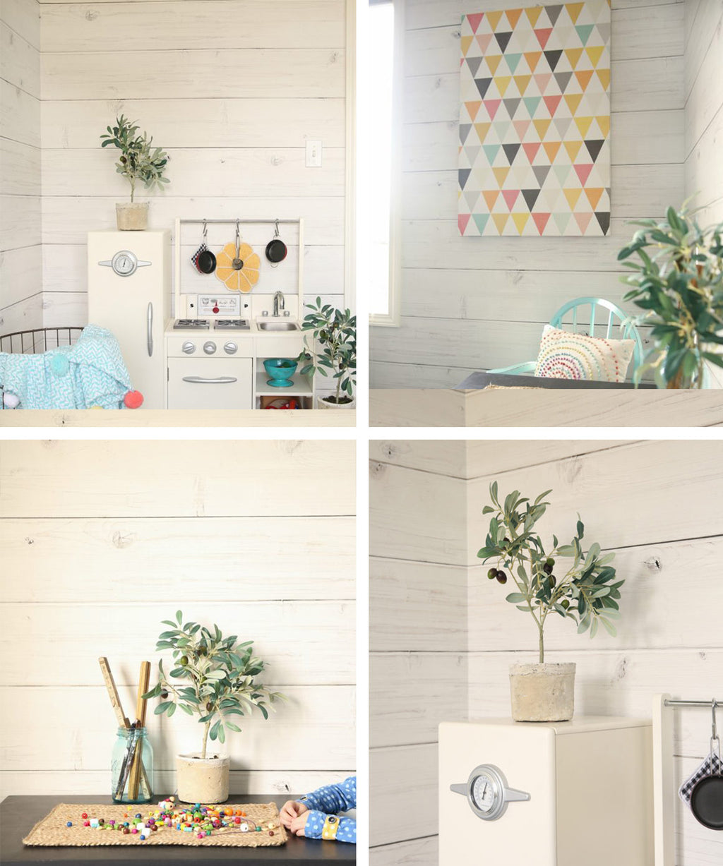Whitewashed Timber Wallpaper